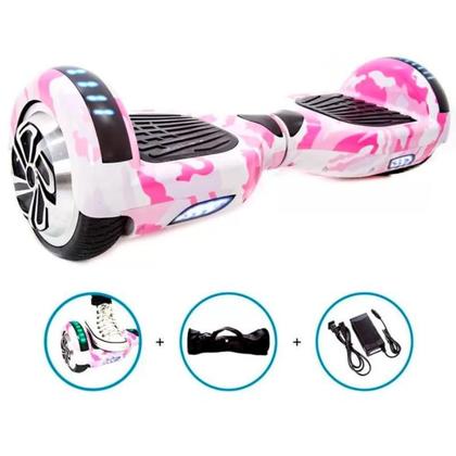 Imagem de Hoverboard Skate Elétrico 6.5 Polegadas Com LED Bluetooth Integrado E Bolsa De Proteção Diversas Cores Brinovar