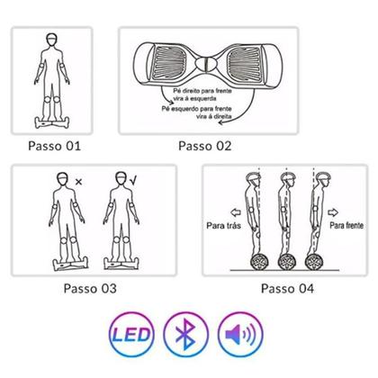 Imagem de Hoverboard Skate Elétrico 6.5 Rosa Camuflado Led Bluetooth