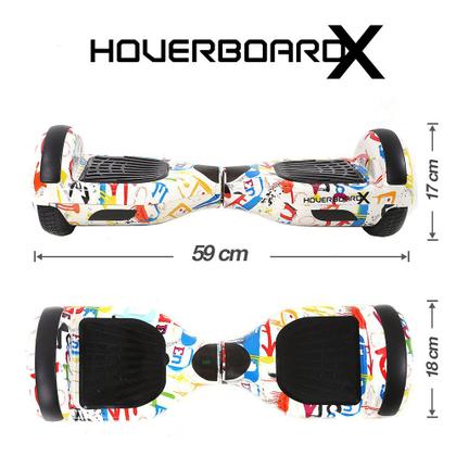 Hoverboard Skate Elétrico 6,5 Grafite HoverboardX Bluetooth Imagem de Hoverboard Skate Elétrico 6,5 Grafite HoverboardX Bluetooth