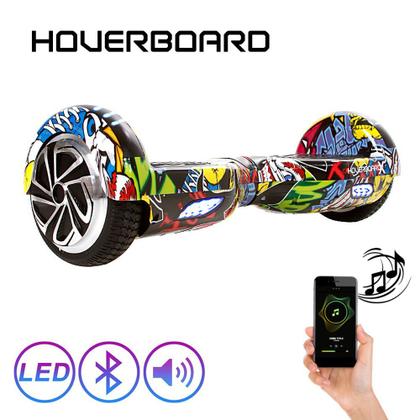 Imagem de Hoverboard Skate Elétrico 6,5 Hip-Hop Barato Bluetooth Led