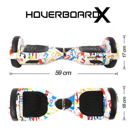 Imagem de Hoverboard Skate Elétrico 6,5 Polegadas Scooter Led Grafite