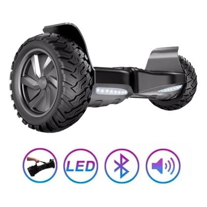 Imagem de Hoverboard Skate Elétrico 8.5 Polegadas Offroad Com LED Bluetooth Integrado E Bolsa De Proteção Brinovar
