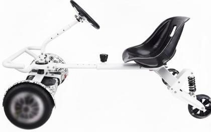 Imagem de Hoverkart Carrinho Hoverboard Com Volante Amortecedor 4,5 6,5 8,5 10 polegadas Branco
