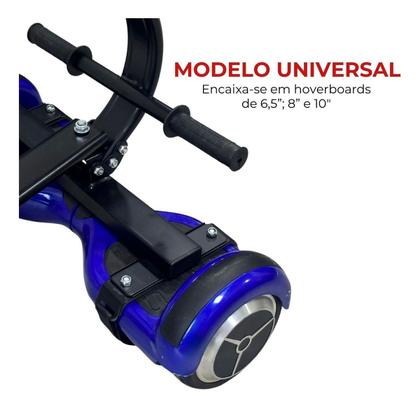 Imagem de Hoverkart Carrinho Para Hoverboard C/ Guidão E Amortecedor Suporta Até 100kg