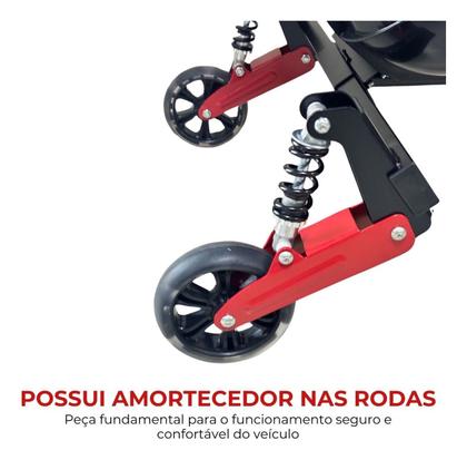 Imagem de Hoverkart Carrinho Para Hoverboard C/ Guidão E Amortecedor Suporta Até 100kg