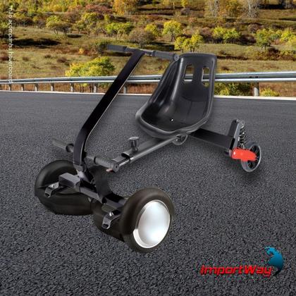Imagem de Hoverkart Carrinho Para Hoverboard C/ Guidão E Amortecedor Suporta Até 100kg