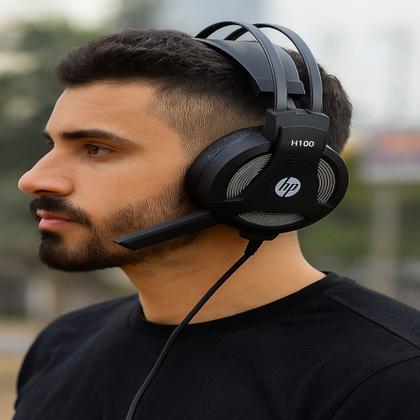 Imagem de HP Fone Headset Gamer C/ Microfone PC Gamer H100