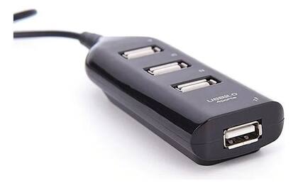 Imagem de Hub 4 Portas 2.0 Usb Tv Pendrive Mouse Teclado Adaptador Pc