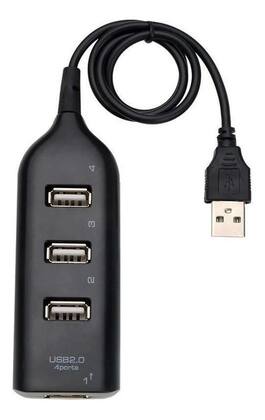 Imagem de Hub 4 Portas 2.0 Usb Tv Pendrive Mouse Teclado Adaptador Pc