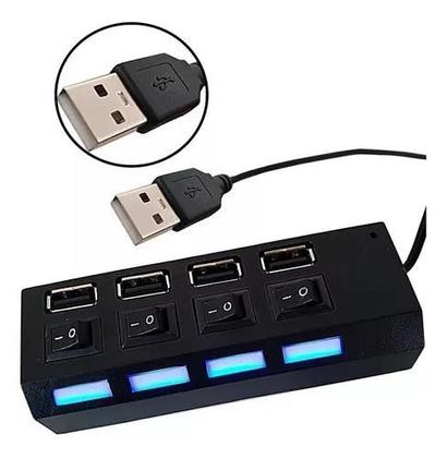 Imagem de Hub 4 Portas Usb 2.0 Para notebook e PC
