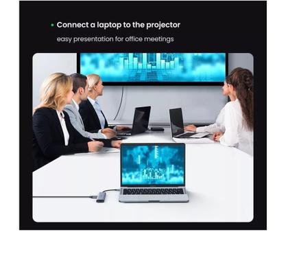 Imagem de Hub 6 em 1 Ugreen Tipo-C para HDMI + 2 USB + SD Card / TF Card + PD