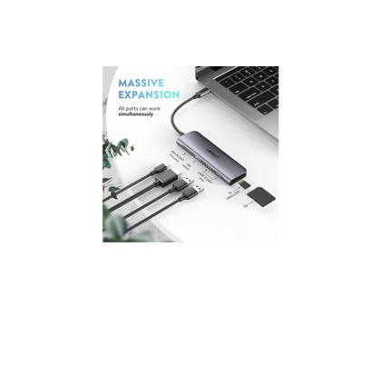 Imagem de Hub 6 em 1 Ugreen Tipo-C para HDMI + 2 USB + SD Card / TF Card + PD