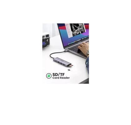 Imagem de Hub 6 em 1 Ugreen Tipo-C para HDMI + 2 USB + SD Card / TF Card + PD