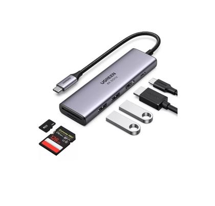 Imagem de Hub 6 em 1 Ugreen Tipo-C para HDMI + 2 USB + SD Card / TF Card + PD