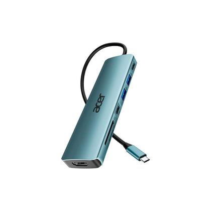 Imagem de HUB Acer ODK360 USB-C 3.1, 7 em 1, para HDMI, 2x USB 3.1, USB-C 3.1, USB-C 90W, Cartão SD e Micro SD - GP.DCK11.02A