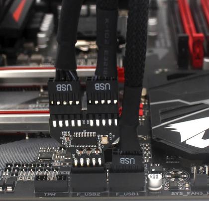 Imagem de Hub Adaptador Usb 9 Pinos Interno Placa Mãe Jusb1 2 Portas