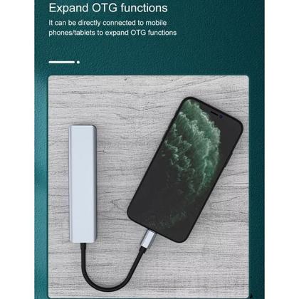 Imagem de Hub Adaptador Usb Tipo C 7 Em 1 Compatível