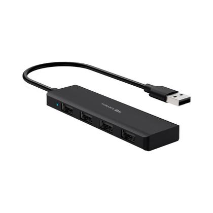 Imagem de HUB C3Tech USB, 4x USB 2.0, Preto - HU-230BK