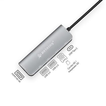 Imagem de Hub Cabo Tipo C 6 Portas USB HD HDMI 4K Extensor