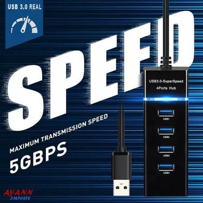 Imagem de Hub Cabo Usb 3.0 4 Portas High Hd HBP4