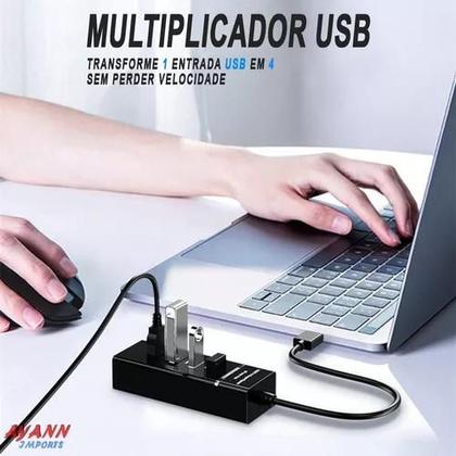 Imagem de Hub Cabo Usb 3.0 4 Portas High Hd HBP4
