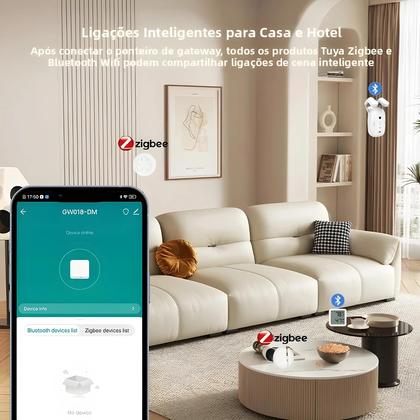 Imagem de Hub De Gateway Para Casa Inteligente Tuya ZigBee, Controlador Remoto Sem Fio, Suporte Para Alexa E