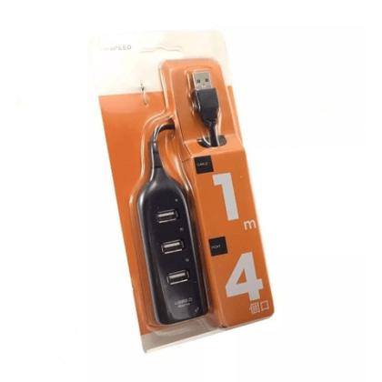 Imagem de Hub De Usb 4 Portas 2.0 Hd Extensor High Speed Pen Drive