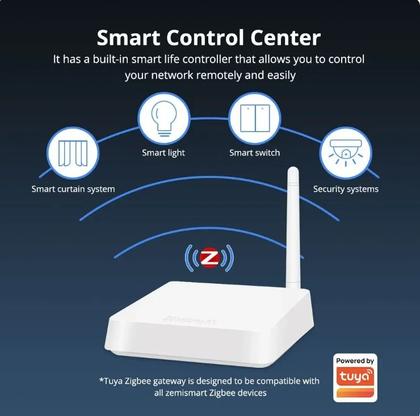 Imagem de Hub Gateway Zigbee 3.0 Zemismart T1 Antena