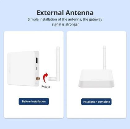 Imagem de Hub Gateway Zigbee 3.0 Zemismart T1 Antena
