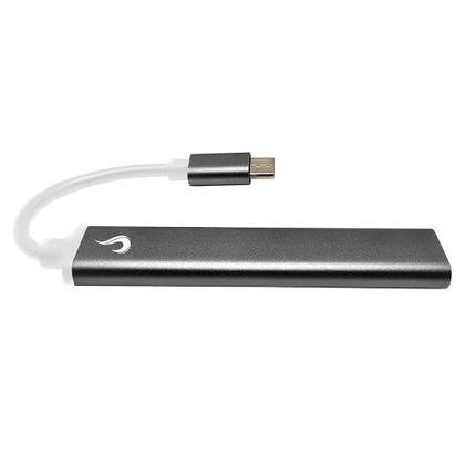 Imagem de HUB Rise Mode 02 USB-C 3.0, para 3x USB 2.0 e 1x USB 3.0, Cinza - RM-HUB-02