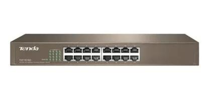 Imagem de Hub Switch 16 Portas Ethernet 10/100mbps Rack Tenda Tef1016d
