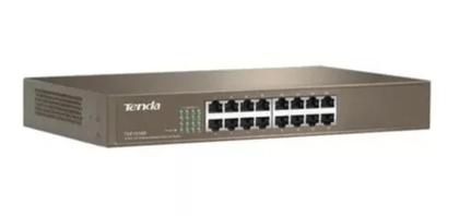 Imagem de Hub Switch 16 Portas Ethernet 10/100mbps Rack Tenda Tef1016d