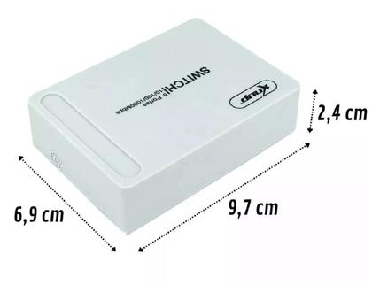 Imagem de Hub Switch 5 Portas Rj45 Gigabit Rede 10/100/1000mbps SW105