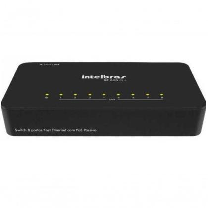 Imagem de Hub Switch 8 Portas Intelbras Sf-800 + Fast Ethernet 10-100 Mbps