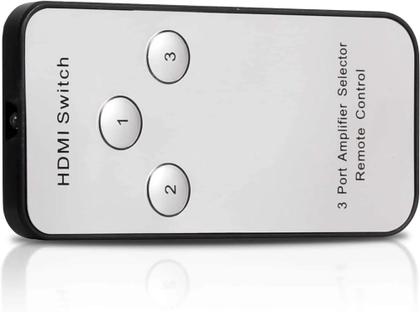 Imagem de Hub Switch Hdmi 3 Entrada 1 Saída 4k Divisor Com Controle - Império