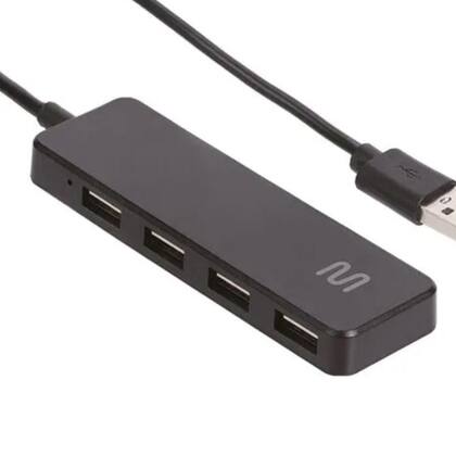 Imagem de Hub USB 2.0 4 Portas Preto AC443 Multilaser
