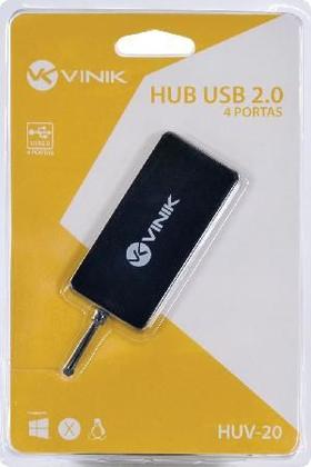 Imagem de Hub Usb 2.0 Com 4 Portas E 1,2m De Cabo Huv-20