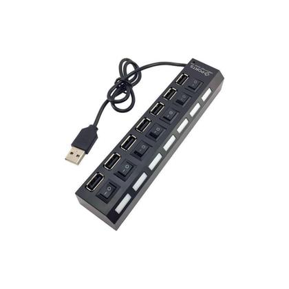 Imagem de Hub Usb 2.0 Com 7 Portas Switch On/Off E Led Indicador - Fy