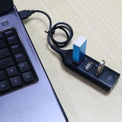 Imagem de Hub USB 2.0 De Alta Velocidade Com 4 Portas E Cabo, Mini Divisor USB Para PC, Laptop, Notebook,
