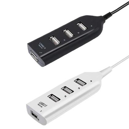 Imagem de Hub USB 2.0 De Alta Velocidade Com 4 Portas E Cabo, Mini Divisor USB Para PC, Laptop, Notebook,