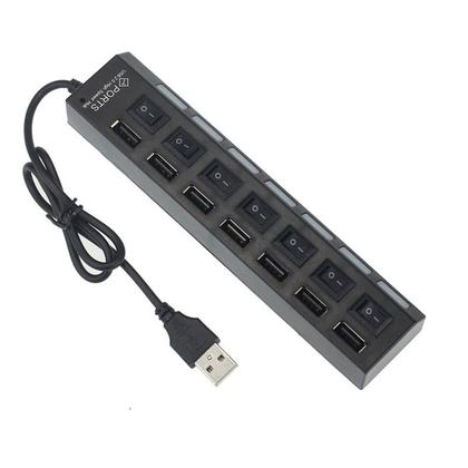 Imagem de Hub USB 2.0 Extensor USB 7 Portas Switch On/Off Led Indicador 480mbps