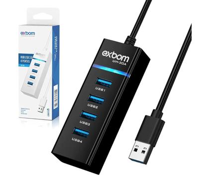 Imagem de Hub Usb 3.0 4 Portas Branco Com Led 03780 - UH-30A