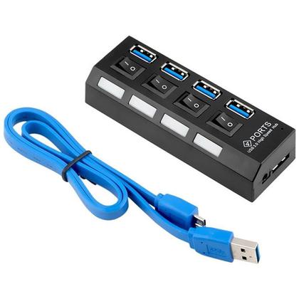 Imagem de Hub USB 3.0 4 Portas c/ Interruptor Lehmox LEY-201