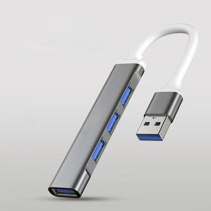 Imagem de Hub USB 3.0 4 Portas Extensão para PC Notebook Adaptador Pendrive Externo