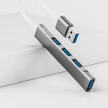 Imagem de Hub USB 3.0 4 Portas Extensão para PC Notebook Adaptador Pendrive Externo
