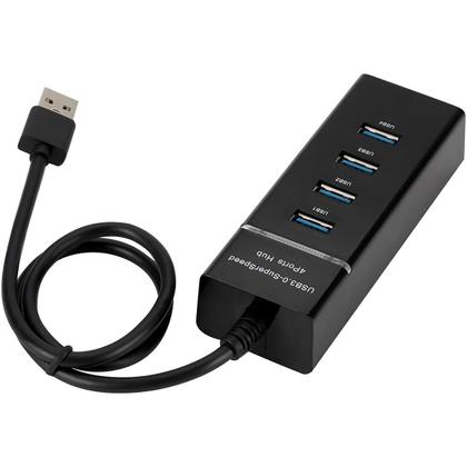 Imagem de Hub Usb 3.0 4 Portas Extensor Adaptador Pc Notebook Hd