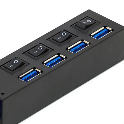 Imagem de Hub Usb 3.0 - 4 Portas - Kit Com 5