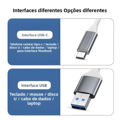 Imagem de Hub USB 3.0 De 4 Portas Extensor Divisor Estação De Acoplamento OTG Para Telefone Macbook pro Air PC
