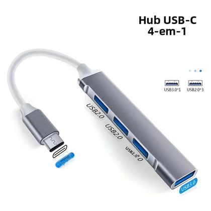 Imagem de Hub USB 3.0 De 4 Portas Extensor Divisor Estação De Acoplamento OTG Para Telefone Macbook pro Air PC