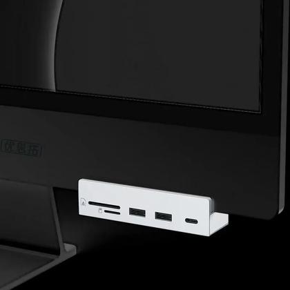 Imagem de Hub USB 3.0 De Liga De Alumínio 5Gbps Com Slot Para Cartão TF Para Laptop E Desktop Divisor